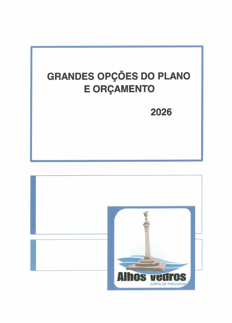 Grandes Opções do plano e Orçamento 2026