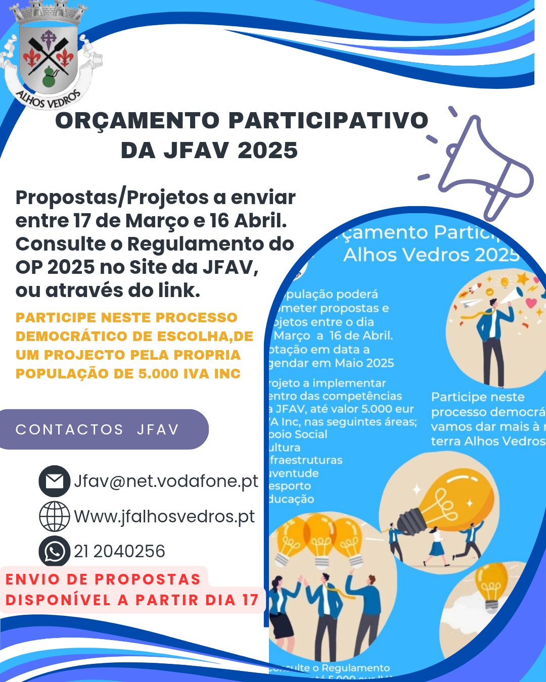Orçamento Participativo Alhos Vedros - 2025